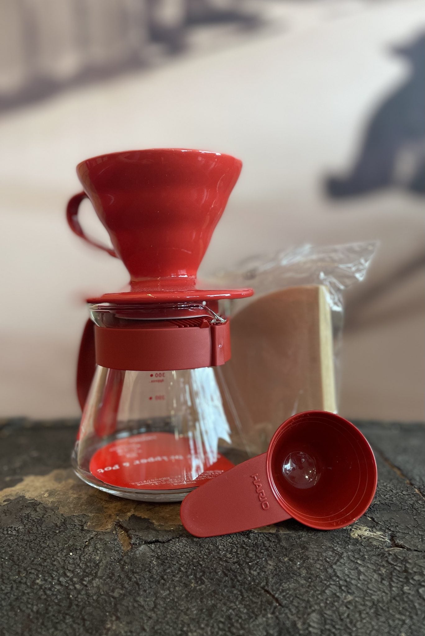 Hario V60 Red Dripper & Pot